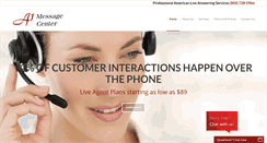 Desktop Screenshot of a1messagecenter.com